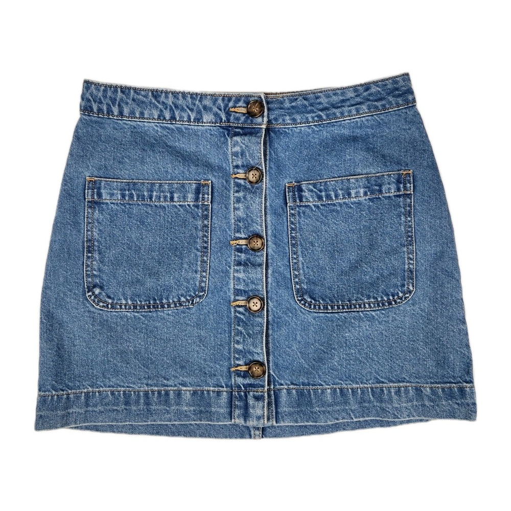 We The Free Skirt Womens Size 28 Free People Don't Get Me Wrong Denim Mini Skirt